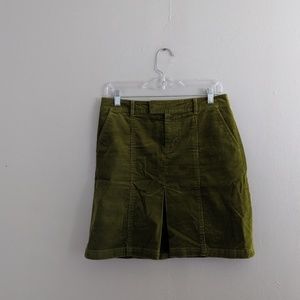 Lilly Pulitzer Vintage Green Velvet Skirt Mini